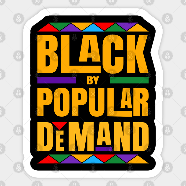 Black By Popular Demand Sticker by UrbanLifeApparel